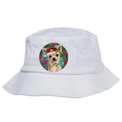 Christmas Chihuahua Bucket Hat