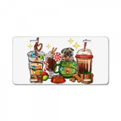 Christmas Coffee Cups With Pug License Plate