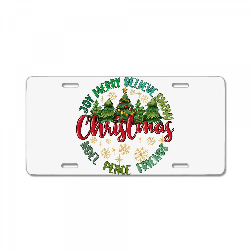 Christmas Vibes License Plate 3 Christmas Vibes License Plate