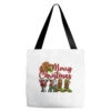Merry Christmas Y'all Cowboy Tote Bags