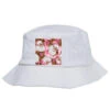 Pink Christmas Santa Claus Seamless Digital Paper Bucket Hat
