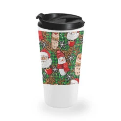 Pharmacy Christmas Seamless Digital Paper Travel Mug