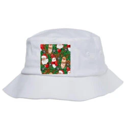 Pharmacy Christmas Seamless Digital Paper Bucket Hat
