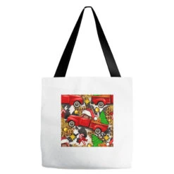 Christmas Truck Seamless Digital Paper Tote Bags