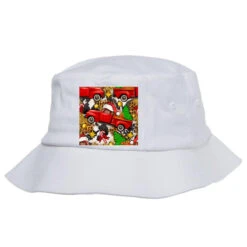 Christmas Truck Seamless Digital Paper Bucket Hat