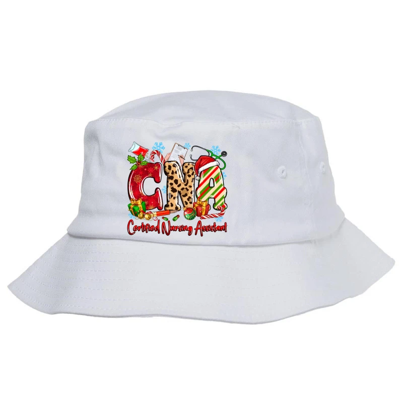 CNA Certified Nursing Assistant Christmas Bucket Hat 3 CNA Certified Nursing Assistant Christmas Bucket Hat