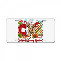 CNA Certified Nursing Assistant Christmas License Plate