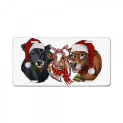 Christmas Cows License Plate