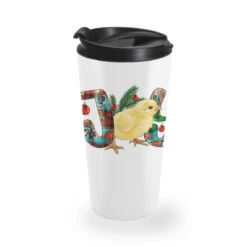 Christmas Joy With Chick Travel Mug