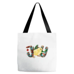Christmas Joy With Chick Tote Bags