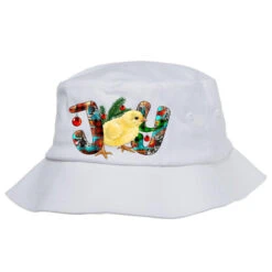 Christmas Joy With Chick Bucket Hat