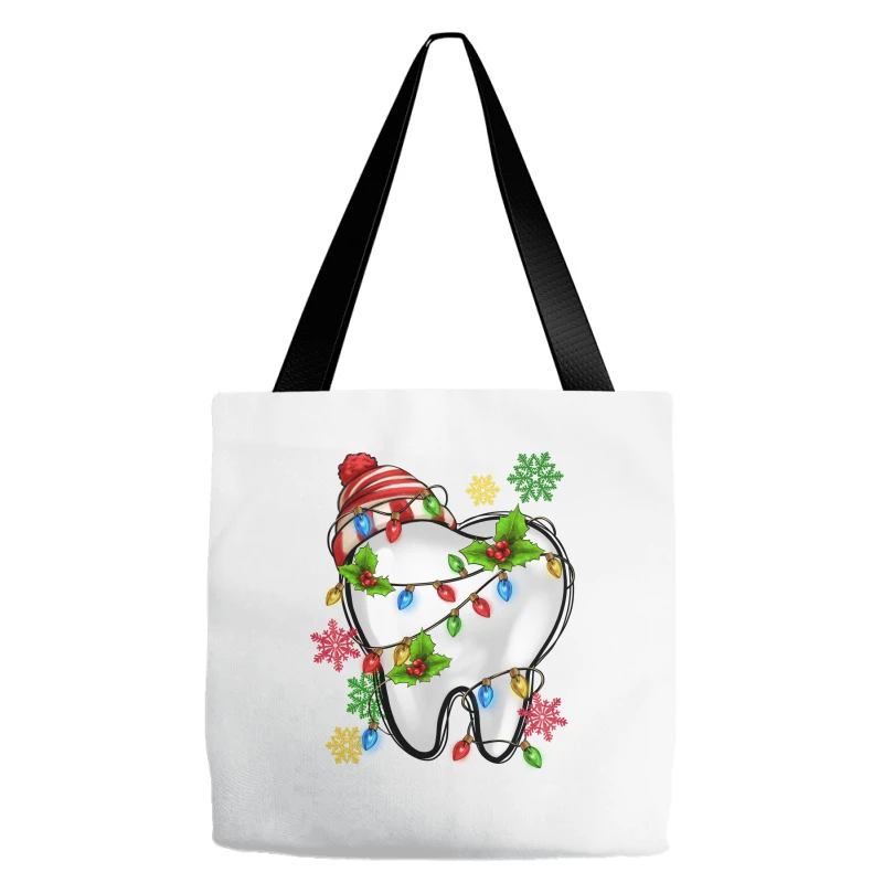 Christmas Teeth Dentist Tote Bags 3 Christmas Teeth Dentist Tote Bags