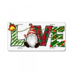 Christmas Love Gnome License Plate