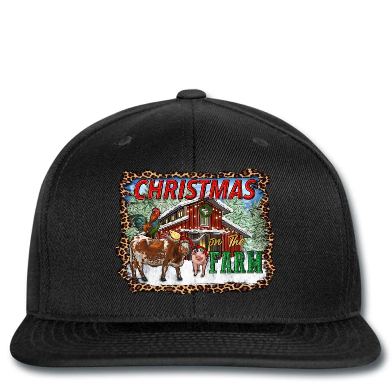 Christmas On The Farm Printed Hat 3 Christmas On The Farm Printed Hat
