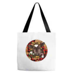 Christmas Baby Cow Tote Bags