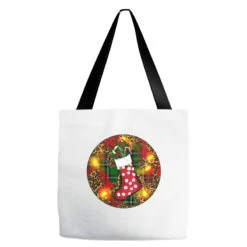 Santa Stocking Christmas Tote Bags