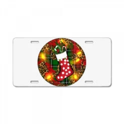 Santa Stocking Christmas License Plate
