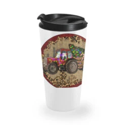 Christmas Tractor Travel Mug