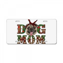 Christmas Dog Mom License Plate