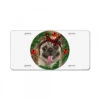 Christmas Pug With Leopard License Plate -Home Decor Store pd.2526707837.44.25095348.s3.1 front customized f5f5f5 none x80y0 157 800x800 1