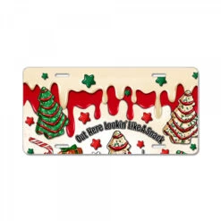 Boojee Christmas Cake License Plate