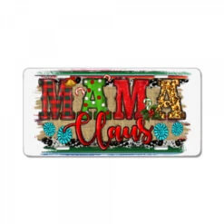 Western Christmas Mama Claus License Plate