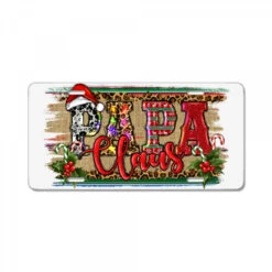 Christmas Western Papa Claus License Plate
