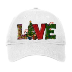 Christmas Tree Love Adjustable Cap