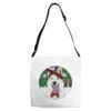 Christmas White Shepherd With Cowhide Adjustable Strap Totes 2 Christmas White Shepherd With Cowhide Adjustable Strap Totes -Home Decor Store pd.2526724573.77.25095397.s3.1 front customized f5f5f5 none x42y42 120 800x800 1