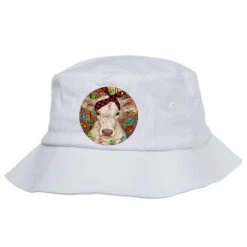 Christmas Charolais Calf Baby Cow Bucket Hat