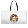 Christmas Charolais Calf Baby Cow Weekender Totes