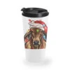 Christmas Brahman Cow Travel Mug