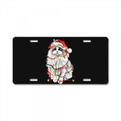 Christmas Ragdoll Cat License Plate
