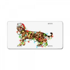 Christmas Bengal Cat License Plate