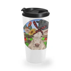 Christmas Charolais Calf Black Angus Bull And Roos Travel Mug