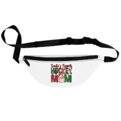 Santa's Favorite Hockey Mom Christmas Fanny Pack