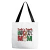 Santa's Favorite Hockey Mom Christmas Tote Bags