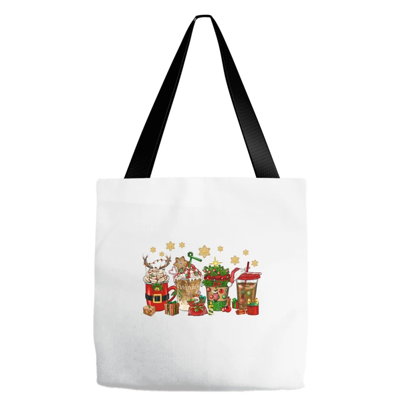 Christmas Coffee Drink Tote Bags 3 Christmas Coffee Drink Tote Bags