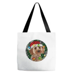 Cockapoo Christmas Tote Bags