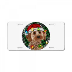 Cockapoo Christmas License Plate