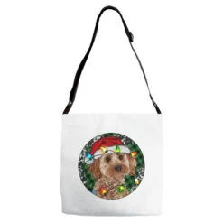 Cockapoo Christmas Adjustable Strap Totes