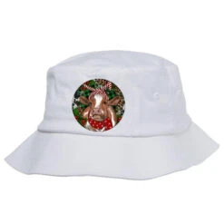 Brown Cow Christmas Bucket Hat