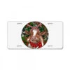 Brown Cow Christmas License Plate