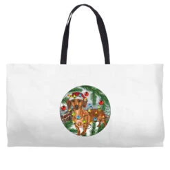 Dachshund Christmas Tree Weekender Totes