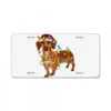 Dachshund Christmas Lights License Plate