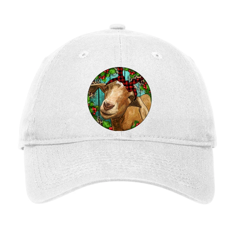 Farm Goat Christmas Adjustable Cap 3 Farm Goat Christmas Adjustable Cap