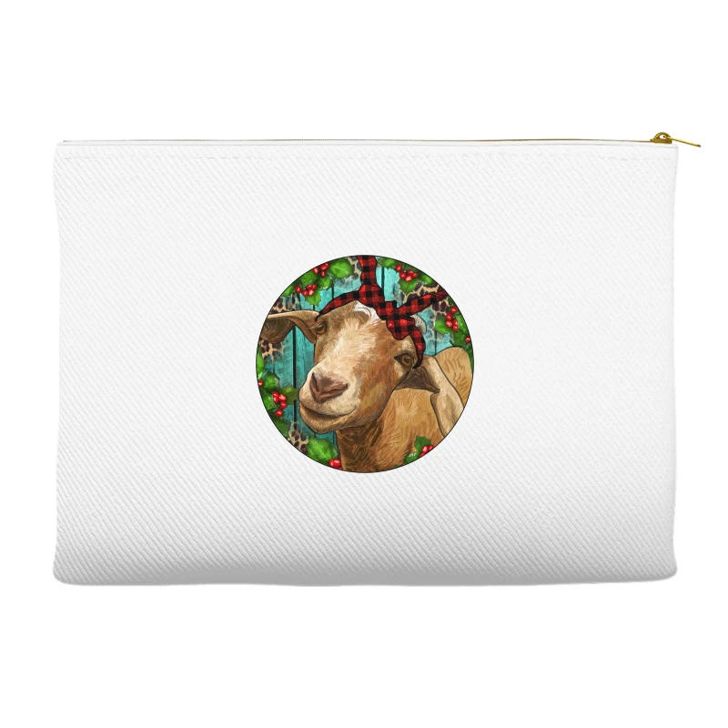 Farm Goat Christmas Accessory Pouches 3 Farm Goat Christmas Accessory Pouches