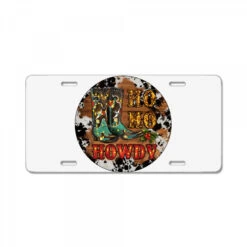Christmas Cowboy Boots License Plate