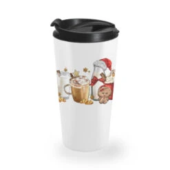 Christmas Milk And Cookie Latte Coffee Cups Travel Mug