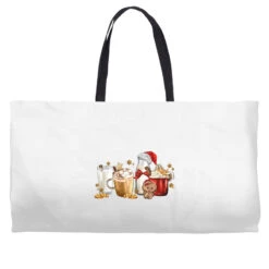 Christmas Milk And Cookie Latte Coffee Cups Weekender Totes